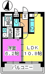 ヴィラパルク 1LDKの間取図画像
