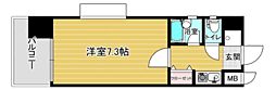 リファレンス東公園2 1Kの間取図画像