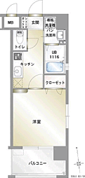 エンクレスト藤崎 1Kの間取図画像