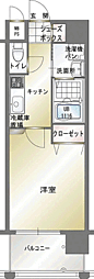 エンクレスト博多駅南2 1Kの間取図画像