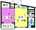 エスポワール姪浜4階5.4万円