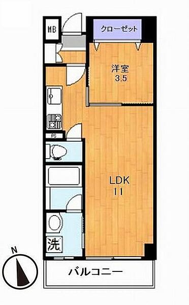 東京都豊島区池袋2丁目(賃貸マンション1LDK・2階・36.50㎡)の写真 その2