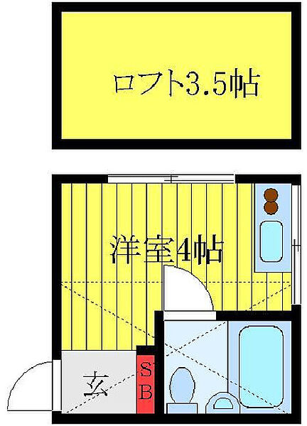 東京都荒川区西尾久1丁目(賃貸アパート1R・1階・11.00㎡)の写真 その2