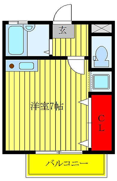 メゾン石神2 ｜東京都荒川区西尾久8丁目(賃貸アパート1R・1階・19.64㎡)の写真 その2