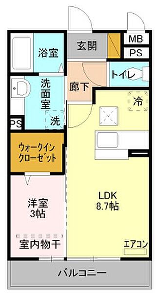 アルコバレーノ ｜埼玉県戸田市本町4丁目(賃貸アパート1LDK・2階・32.95㎡)の写真 その2