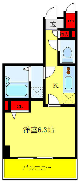 フェニックス池袋弐番館 503｜東京都豊島区上池袋4丁目(賃貸マンション1DK・5階・21.72㎡)の写真 その2