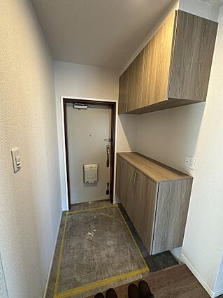 玄関収納には鍵...