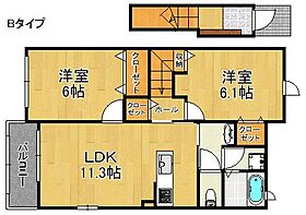 アリエッタI  ｜ 大阪府泉南郡田尻町吉見（賃貸アパート2LDK・2階・57.07㎡） その2