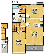 フェリーチェ  ｜ 大阪府泉南市新家（賃貸アパート2LDK・2階・60.54㎡） その2