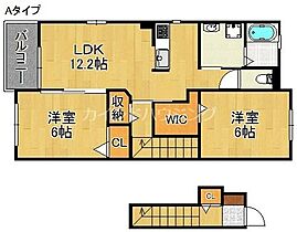 コスモスA棟B棟  ｜ 大阪府貝塚市水間（賃貸アパート2LDK・2階・59.48㎡） その2