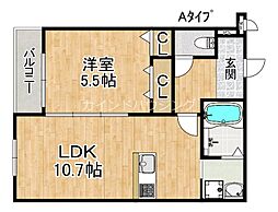 サンライズ松原 2階/-