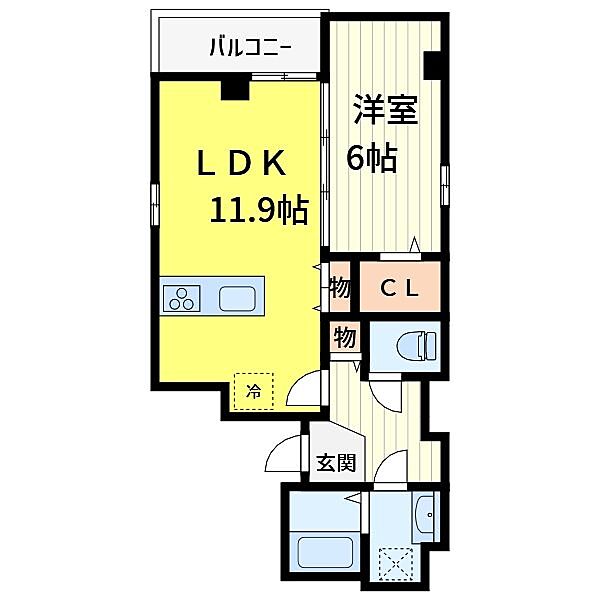 グランメゾン北浦和 501｜埼玉県さいたま市浦和区北浦和４丁目(賃貸マンション1LDK・5階・47.25㎡)の写真 その2