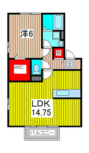 ガルデニア・T－II 102｜埼玉県さいたま市緑区大字中尾(賃貸アパート1LDK・1階・48.34㎡)の写真 その2
