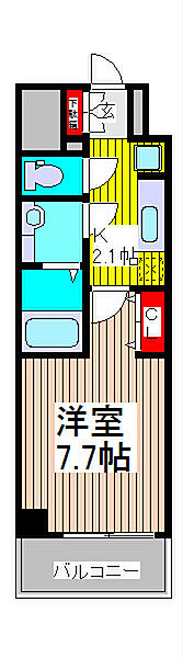 オークスURAWA 502｜埼玉県さいたま市浦和区東仲町(賃貸マンション1K・5階・28.08㎡)の写真 その2
