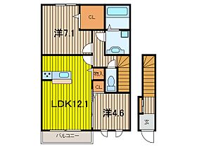 Take-1 202 ｜ 埼玉県さいたま市緑区大字中尾1224-4（賃貸アパート2LDK・2階・64.39㎡） その2