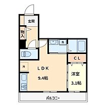 Noble　Palece北浦和 202 ｜ 埼玉県さいたま市浦和区北浦和１丁目20-13-1（賃貸アパート1LDK・2階・31.84㎡） その2