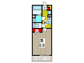 リブリ・OGW蕨II 206 ｜ 埼玉県蕨市中央７丁目4-20（賃貸マンション1K・2階・21.53㎡） その2