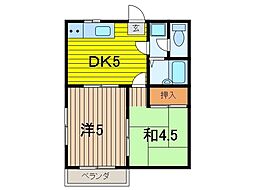間取図画像 2DK