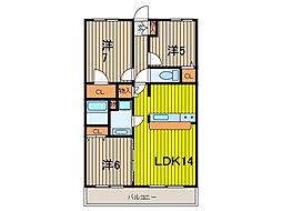 フィルージュ白幡 3LDKの間取図画像