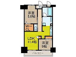 ソレイユ上落合 2LDKの間取図画像