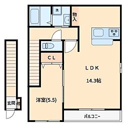 パティオ・デル・ソル 1LDKの間取図画像