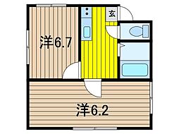 ジュネス八洲 2Kの間取図画像
