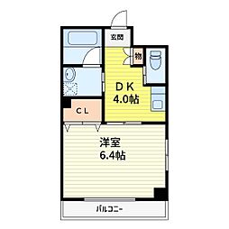 ComodoVita 1Kの間取図画像