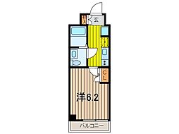 リヴシティ武蔵浦和 1Kの間取図画像