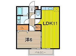 プレジオ 1LDKの間取図画像
