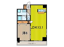 ロイヤルヒルズ浦和岸町 1LDKの間取図画像