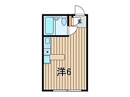 ベルピア浦和1 ワンルームの間取図画像