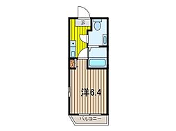ルミナス ワンルームの間取図画像
