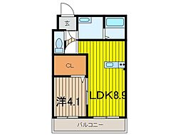 La・Terre 1LDKの間取図画像