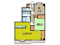 エヌエフ中浦和 2LDKの間取図画像