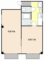 サンヨビル高林 2Kの間取図画像