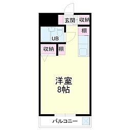 メゾン・ド・スターブル ワンルームの間取図画像