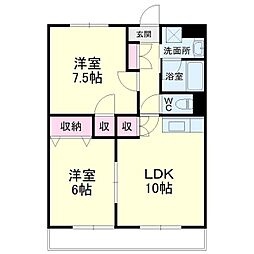 間取図画像 2LDK