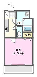 ミルフォード 1Kの間取図画像
