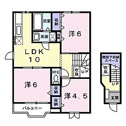 フレッシュヒルズ紅梅谷3 3LDKの間取図画像