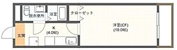 メゾン・ドゥ・リベルテ 1Kの間取図画像