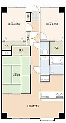 シーガル海老塚 3LDKの間取図画像