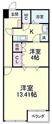 ARCO10 2Kの間取図画像