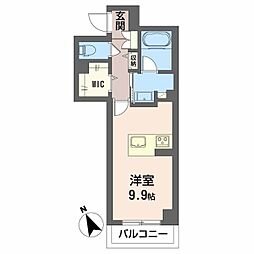 GM.E ワンルームの間取図画像