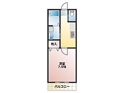 アパートメントy 1Kの間取図画像