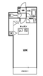 TERZO ワンルームの間取図画像