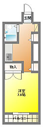 リエス浜松駅南 1Kの間取図画像