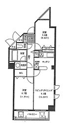 佐鳴湖パークタウンサウス 2LDKの間取図画像