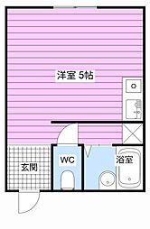 JULY相生 ワンルームの間取図画像