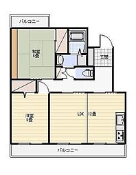 パールマンションITO 3DKの間取図画像