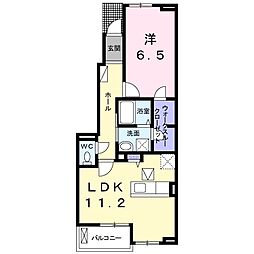 フォーリスト・ガーデンNA 1LDKの間取図画像